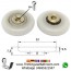 Cojinete de 22mm para mampara de ducha