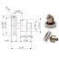 Rodamiento polea articulado 21mm rosca m6