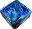 Spa hidromasaje azul marmol
