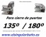 Terminales aluminio brillo 135º, 180º para perfil vierteaguas