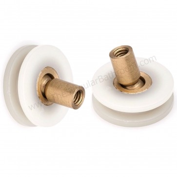 Shower Door pulleys with Joint Ball 