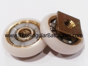 Shower roller with 10mm square plate