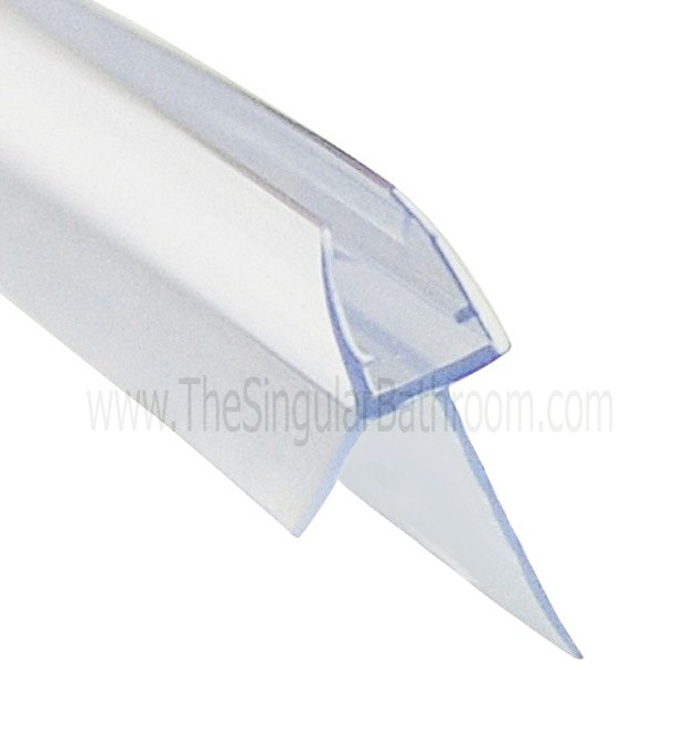 Vierteaguas para mamparas de vidrio, pestaña/ala de 18 mm. Caja de 6/8 mm  (2 m)