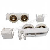 Ruota coppia di rulli porta doccia