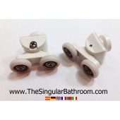 piece wheel with double shower door