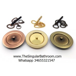 valves of colors bronze, gold, copper