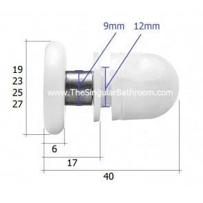 Spare wheel tub shower doors 27