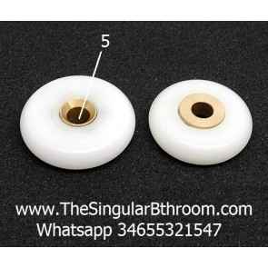 23 and 25 mm nylon wheel for 5 mm screw