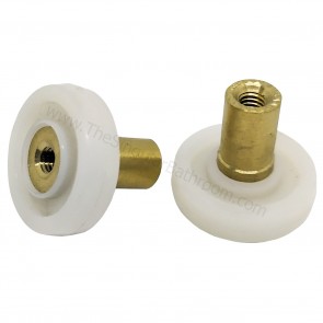 1pc Resistente ricambio porta doccia rulli/corridori/Ruote 19mm diametro della ruota di ricambio Bianco e oro 