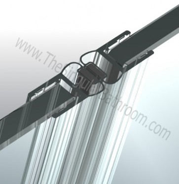 Borracha magnétic porta vidro chuveiro 4, 5, e 6mm.