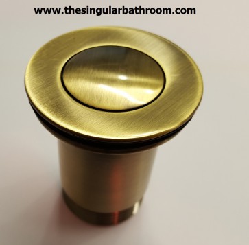 Válvula de toalete / bide click - clac de bronze antigo