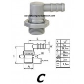 Conexión Racor 1/2 orientable para grifería hidromasaje