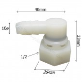 Acessório de conexão sobressalente para torneiras 1/2