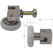 Roda porta do chuveiro