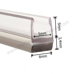 Juntas magnéticas com efeito invisível de perfil baixo para cortinas de chuveiro com vidro de 5 mm