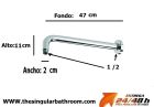 PARETE A BRACCIO DA PARETE DA 46 CM PER IRRORATORE