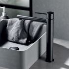 Grifo monomando de lavabo alto MILOS STICK color negro mate