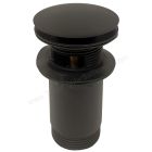 Robinet de lavabo Click Clac de couleur noir mat
