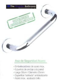 Asa de seguridad antideslizante en Acero Inox.