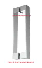 Tirador mampara de ducha de 28cms