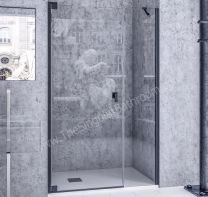 Mampara de ducha frontal DOCCIA BAGDAD serie Black