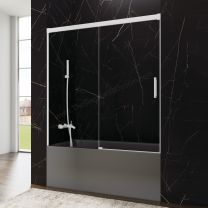 Mampara de baño frontal GME BASIC con un fijo y una puerta corredera