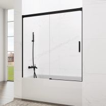 Mampara de baño frontal GME BASIC con un fijo y una puerta corredera