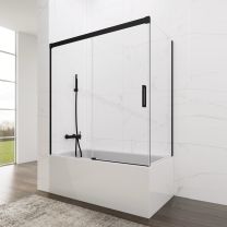 Mampara de baño frontal corredera con lateral fijo GME BASIC