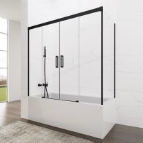 Mampara de baño frontal GME BASIC SPAZIO con lateral fijo 