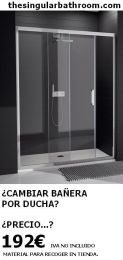 cambiar bañera por ducha precio