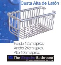 Cesta alta de latón.