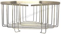 Cesta rinconera color bronce