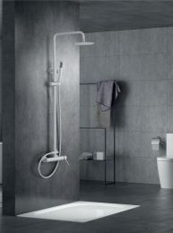 Columna de ducha monomando MILOS STICK color blanco
