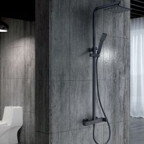 Columna de ducha y bañera monomando FIYI en color Negro