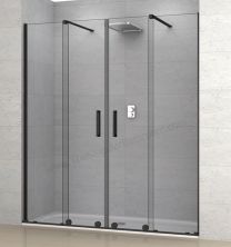 Mampara frontal DEYBAN LIVERPOOL con 2 fijos y 2 puertas correderas centrales