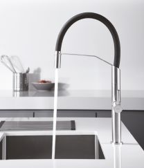 Grifo de cocina flexible DEVA Acero Inox.