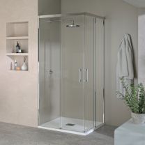 Mampara angular corredera cromo DOCCIA TRENTO