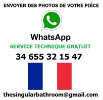 Réparation de paroi de douche et de baignoire balnéo, remplacement, recherche de pièces de marque.