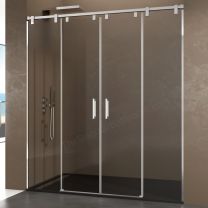 Mampara acero inox GME FUTURA SPAZIO correderas centrales
