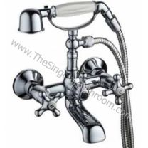 Grifo de bañera RÚSTICO CROMO