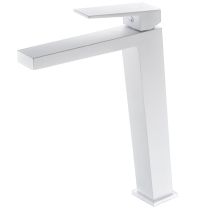 Grifo monomando de lavabo alto ART color blanco mate