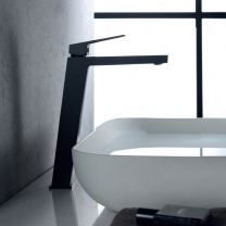Grifo monomando de lavabo alto ART negro mate