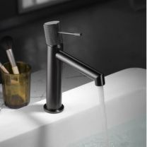 Grifo monomando de Lavabo LINE GUN METAL