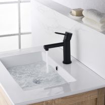 Grifo monomando de Lavabo MILOS IMEX en color negro