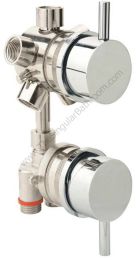 Grifo monomando con selector de 5 vías para cabinas y columnas hidromasaje