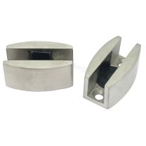 Guia inferior acero inox para puerta de paso de vidrio