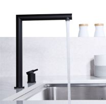 Grifo de cocina escamoteable ITACA negro mate