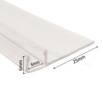 Goma lateral efecto invisible para mampara de ducha y baño