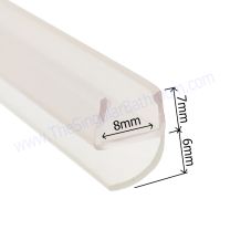 Perfil semiburbuja para vidrio de 8mm 