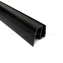 Vierteaguas inferior negro para puerta corredera